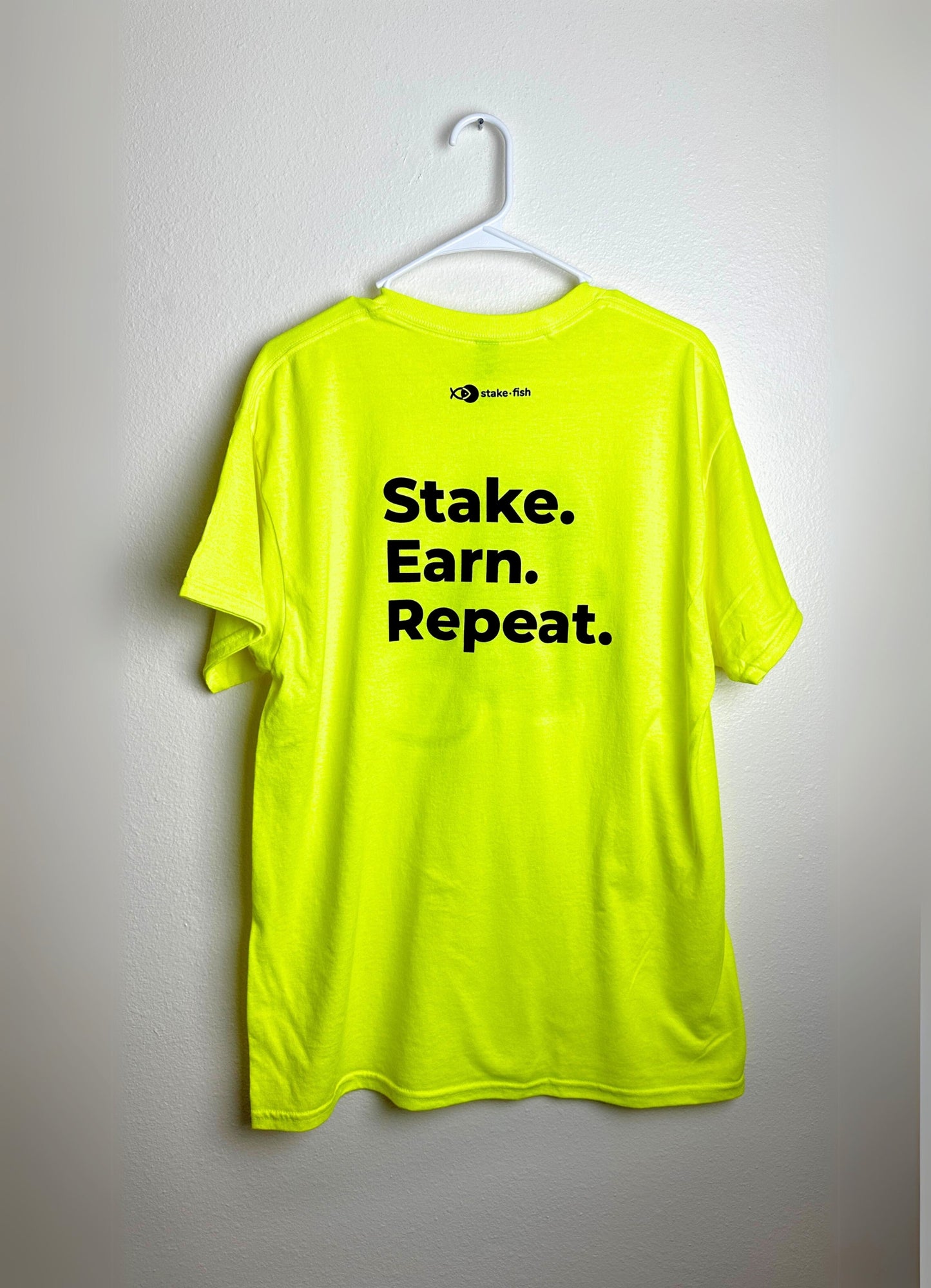 Stake. Earn. Repeat. Tee (Light Mode)