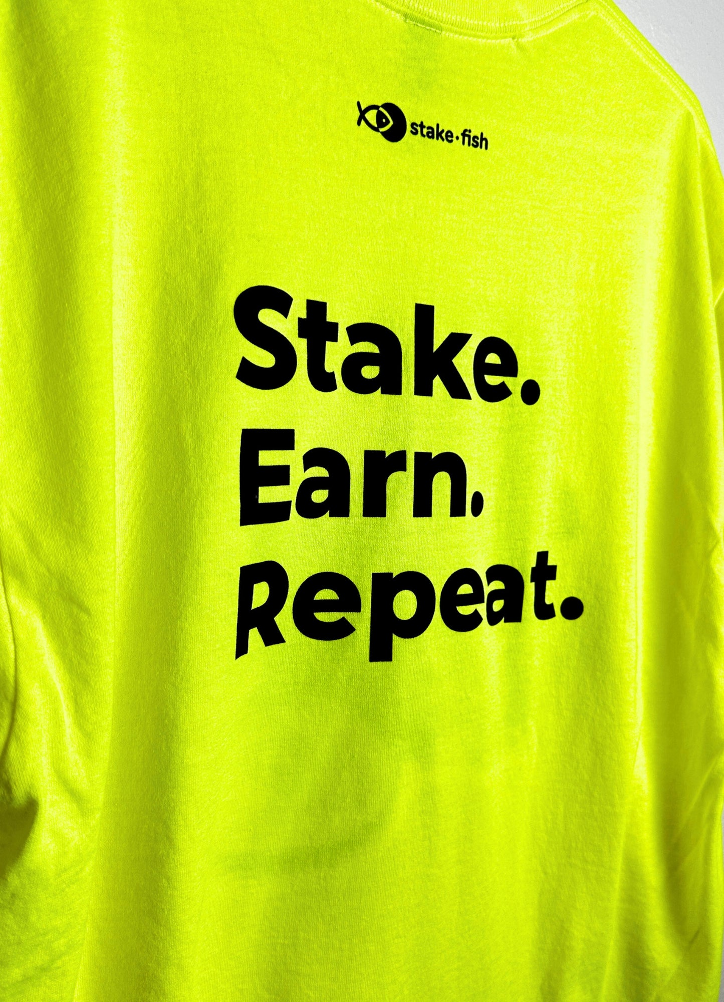 Stake. Earn. Repeat. Tee (Light Mode)