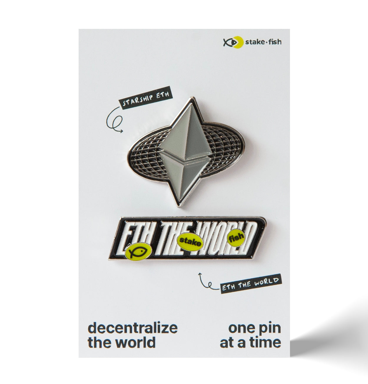 Ethereum & ETH The World 2-Pack Pins