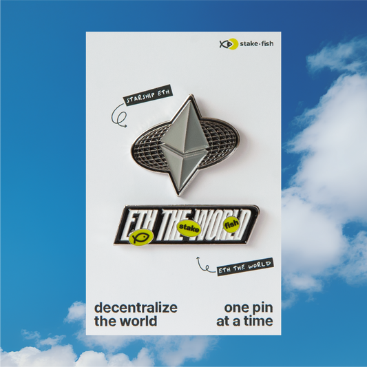 Ethereum & ETH The World 2-Pack Pins