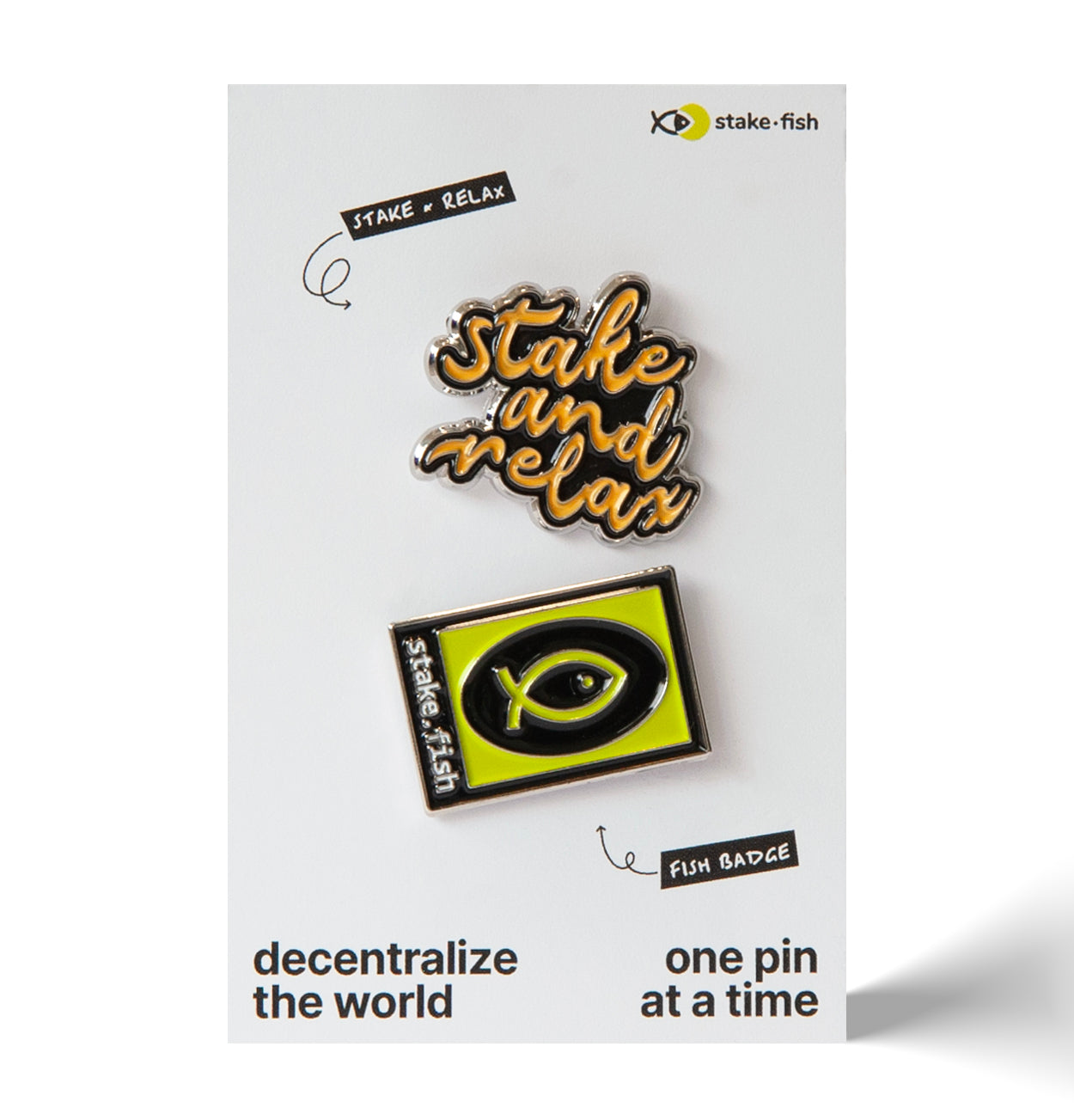 Stake + Relax & Fish Badge 2-Pack Pins