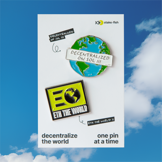 Decentralized on SOL III & ETH The World 2-Pack Pins