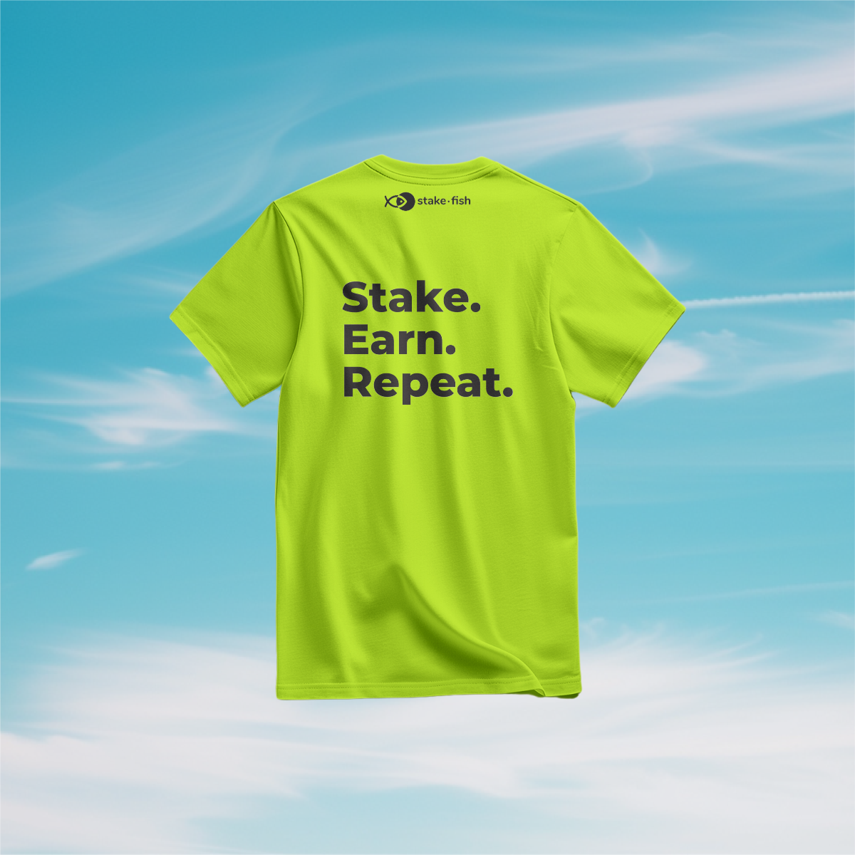 Stake. Earn. Repeat. Tee (Light Mode)